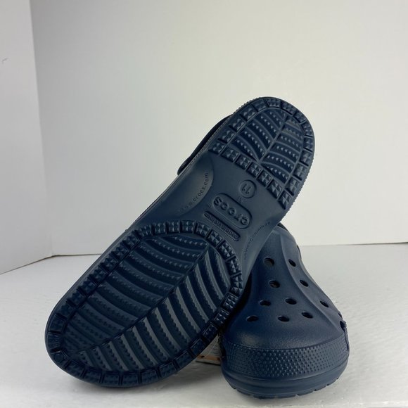 Men's Crocs Baya Navy Clogs Slip On Slide Sandals - Picture 8 of 11